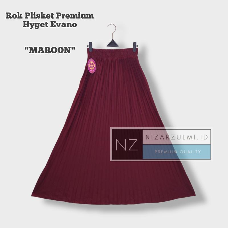 ROK PLISKET PREMIUM BAHAN EVANO TEBAL Fit Muslim Rempel Wanita Panjang Bawahan 6