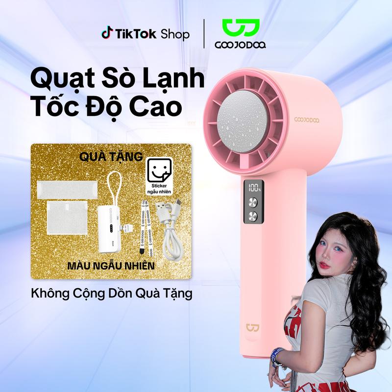 【GOOJODOQ*Phuongmin  COMBO QUẠT SÒ LẠNH 2025+SẠC MINI NGẪU NHIÊN+ỐP KIM CƯƠNG+STICKER NGẪU NHIÊN,, LÀM MÁT, LÀM LẠNH, MÀN HÌNH KỸ THUẬT SỐ, ĐÈN LED, PHỤ KIỆN