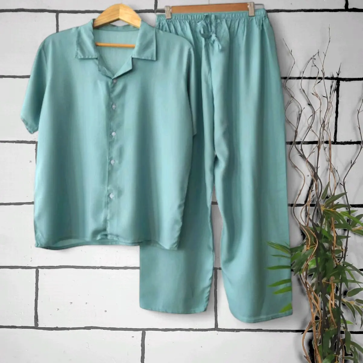 BAJU SETELAN WANITA l ONESET RAYON l PIYAMA WANITA l BAJU TIDUR PEREMPUAN  Celana Panjang Katun