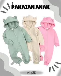 JUMPER BAYI USIA 0-6 BULAN NEWBORN RESLETING JUMPSUIT BAJU BAYI BARU LAHIR LAKI LAKI PEREMPUAN