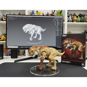 Mainan Drex Jurassic World Rebirth Distortus Rex – Dinosaur Action Figure 2 Attack Artikulasi