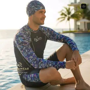 AR Swimwear's Baju Renang Setelan Dewasa Diving Sporty Nyaman & Elastis dengan Sun Protection & Chlorine Resistance Pakaian Celana Sport untuk Berenang Gaya Modern