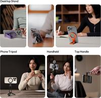 Gambar ULANZI MA60 Mini Magnetic Tripod Handphone – Tripod Meja Portable Aluminium untuk iPhone, bisa jadi selfie stick & tripod konten kreator, cocok untuk desk setup kerja/belajar - Black dari Matrix Camera Kota Administrasi Jakarta Barat 2 Tokopedia