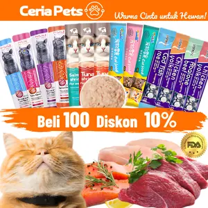 Makanan kucing Makan kucing Cemilan kucing penggemuk Snack kucing Makanan Basah Kucing Makanan ringan hewan 0058