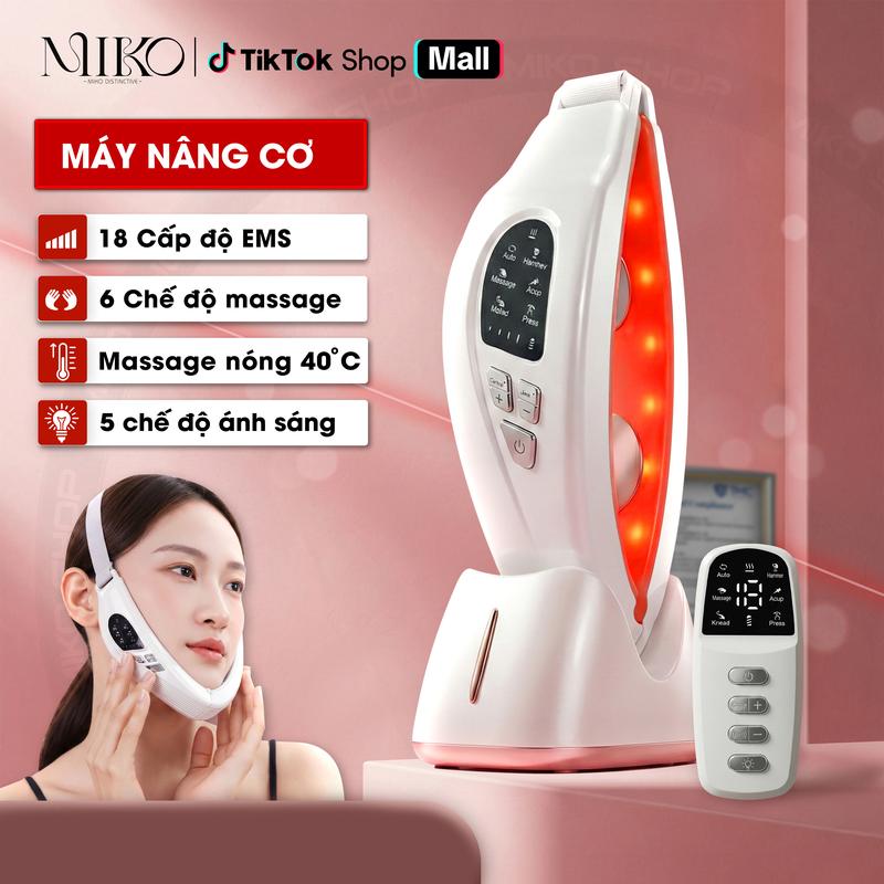 Máy Nâng Cơ Trẻ Hoá 18 Cấp độ - 6 chế độ, Hỗ Trợ Giảm Mỡ Nọng Cằm, Giảm Mỡ Mặt, Định Hình Khuôn Mặt V-Line, Massage Nóng Lạnh, Công Nghệ Ánh Sáng Sinh Học, bảo hành 3 tháng