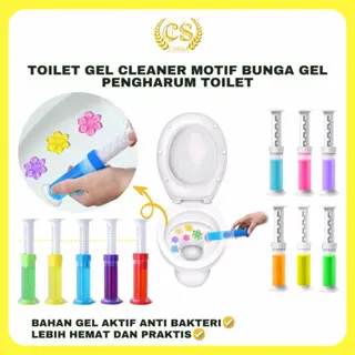 CS TOILET GEL CLEANER MOTIF BUNGA GEL PENGHARUM TOILET KAMAR MANDI WC GEL CLOSET TEMBAK PEWANGI KLOSET
