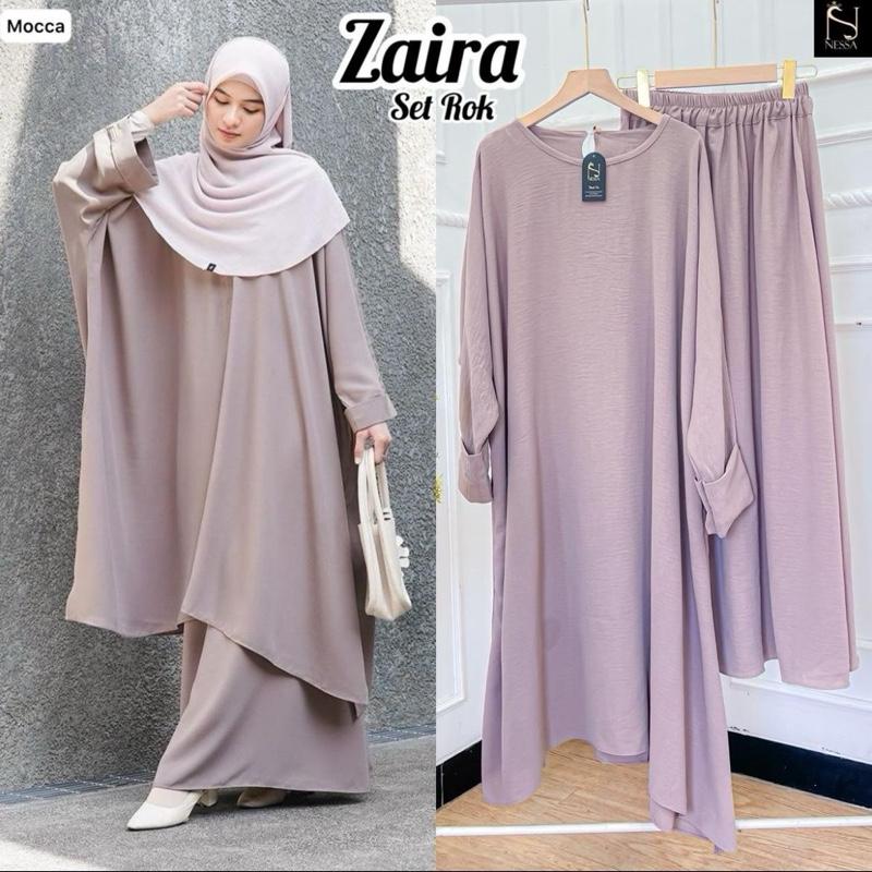 zaira set rok tunik cringkle 0