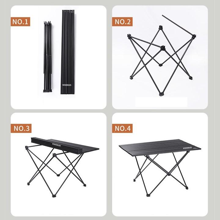 Product Introduction of [SG Stock] Woodles Outdoor Camping Moonchair 4-in-1 Recliner Chair Table Foldable Portable Camp Fishing Painting Beach Balcony 36