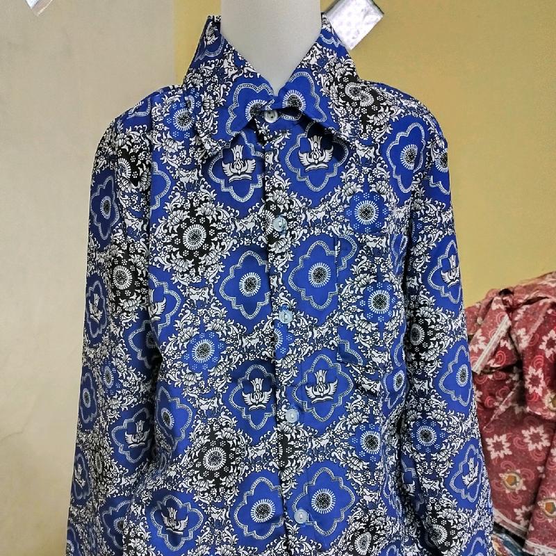 BATIK SMP NEGERI-BATIK SMP NASIONAL-BATIK SMP MOTIF HARAPAN BIRU 3