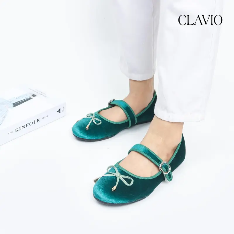 Clavio Cassandra Sepatu Wanita Flatshoes Wanita Pijakan Empuk Super Mewah Dan Nyaman 6