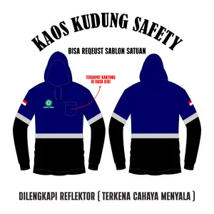 BISA COD Kaos safety kudung Kerja Lapangan Proyek Tambang DLL di Lengkapi Reflektor / Scoutligh Bisa Costum Nama Perusahaan