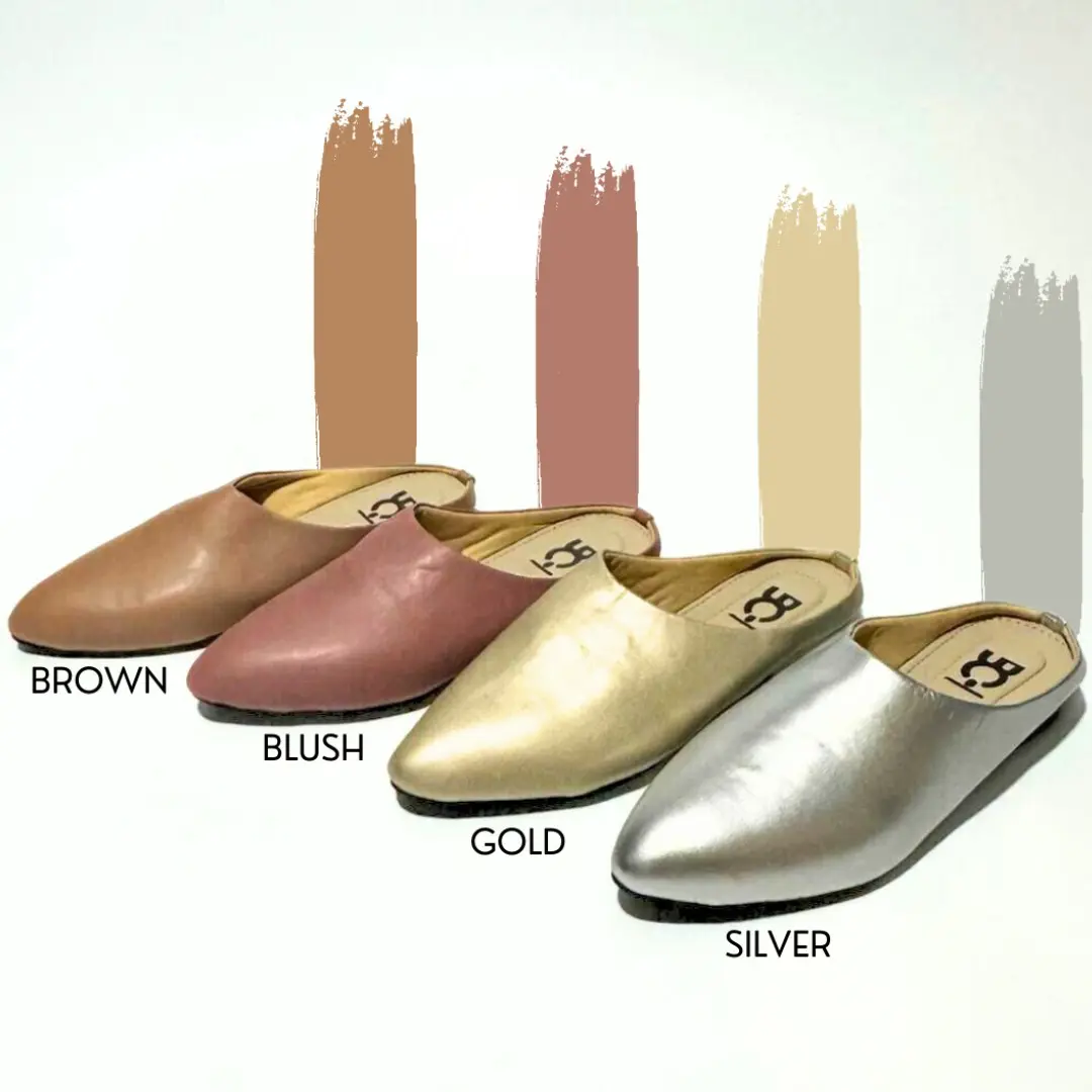 Muna Mules Slip-on Women 4 Colours Available (Take 1 size bigger)