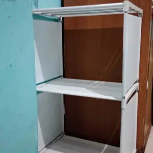 BAS Rak buku serbaguna lemari buku lemari multifungsi 2 susun