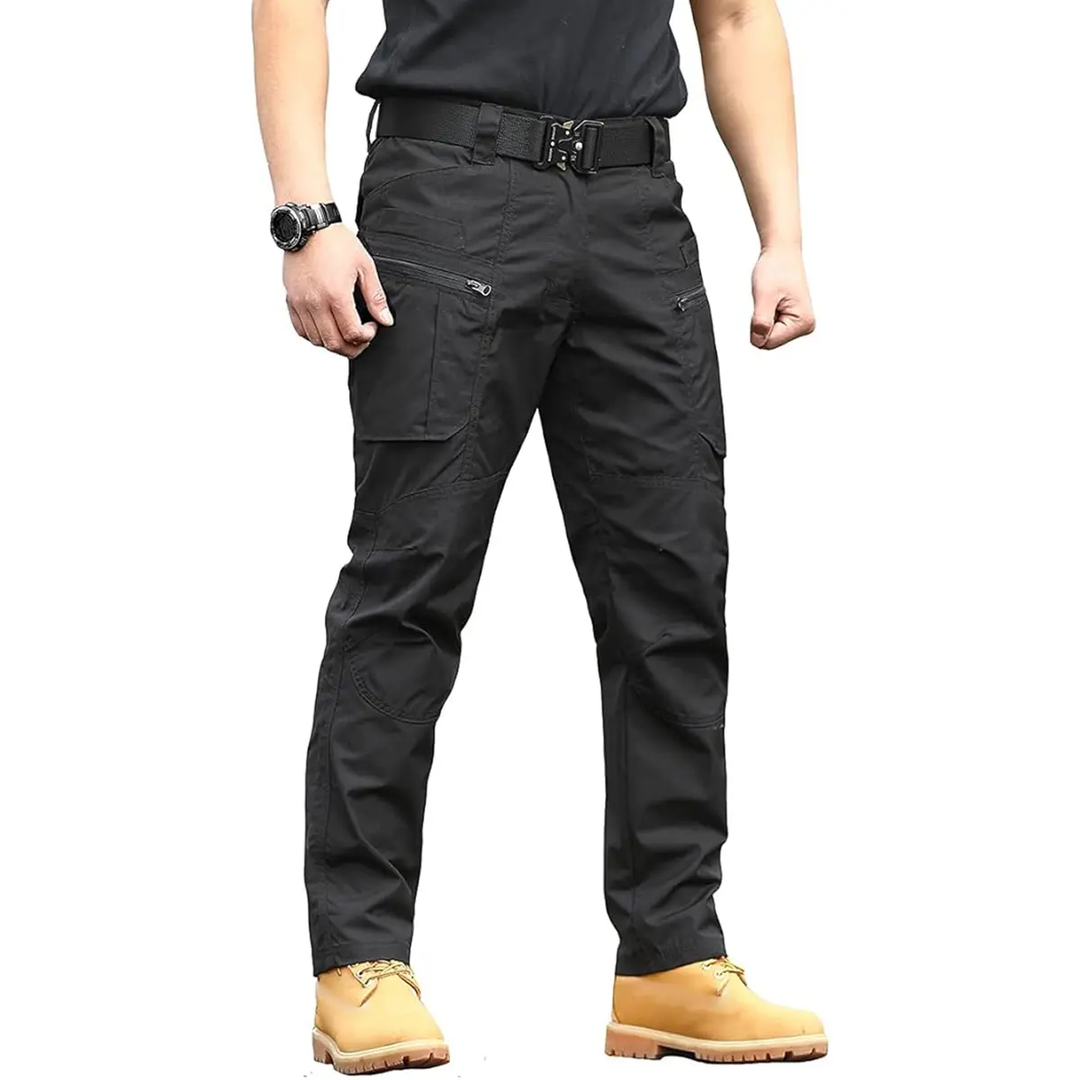 Pantalones multibolsillos para exteriores, pantalones militares IX7 resistentes al desgaste