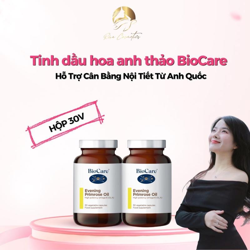Combo 2 Tinh Dầu Hoa Anh Thảo BioCare - Hỗ Trợ Cân Bằng Nội Tiết Từ Anh Quốc, Hộp 30 Viên