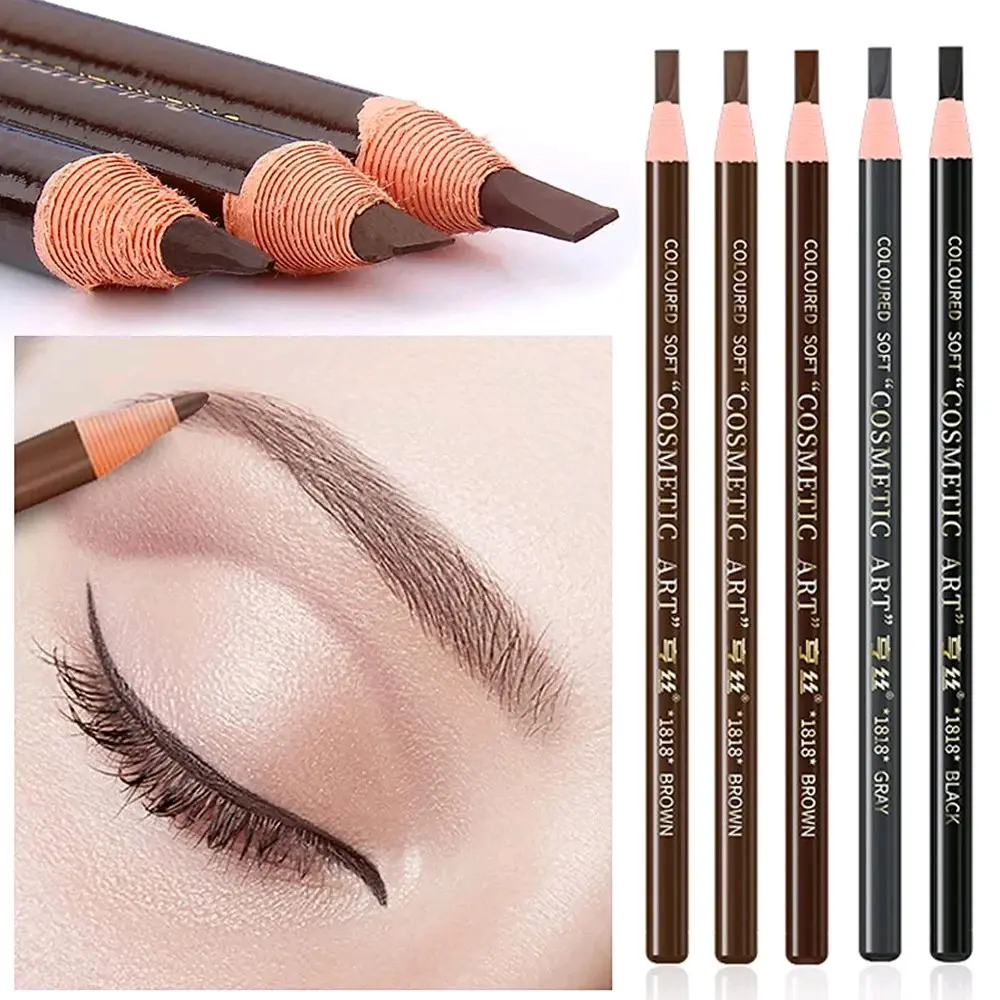 [Satu Pcs] Pensil Alis Celak Tarik Benang Eyebrow Pencil Benang Pinsil alis waterproof untuk Sulam alis - Pensil benang