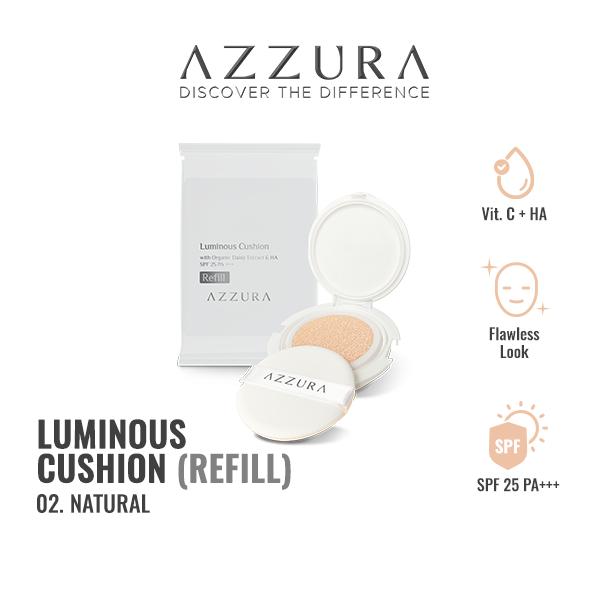 Gambar Azzura Cushion Natural High Coverage 15g Refill dari Wings Indonesia Kab. Bekasi Tokopedia