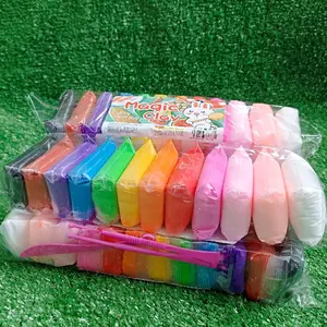 Mainan Klay Warna 12 Warna dengan Kemasan Clip- Slime Bantal untuk Kreativitas dan Imajinasi Anak - Toys