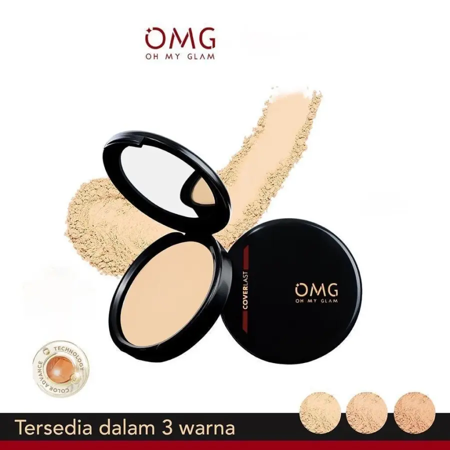 OMG Oh My Glam Coverlast Two Way Cake 12g - Bedak Padat