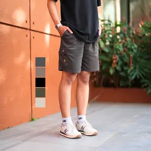 BOARDGO, CELANA CARGO PENDEK BROADSHORT SERIS SEMUA WARNA. CARGO PENDEK BROADHSORT (BRANDSURF), CARGO PENDEK TALI , Tebal ,Casual ,Shorts, Twill, Pria