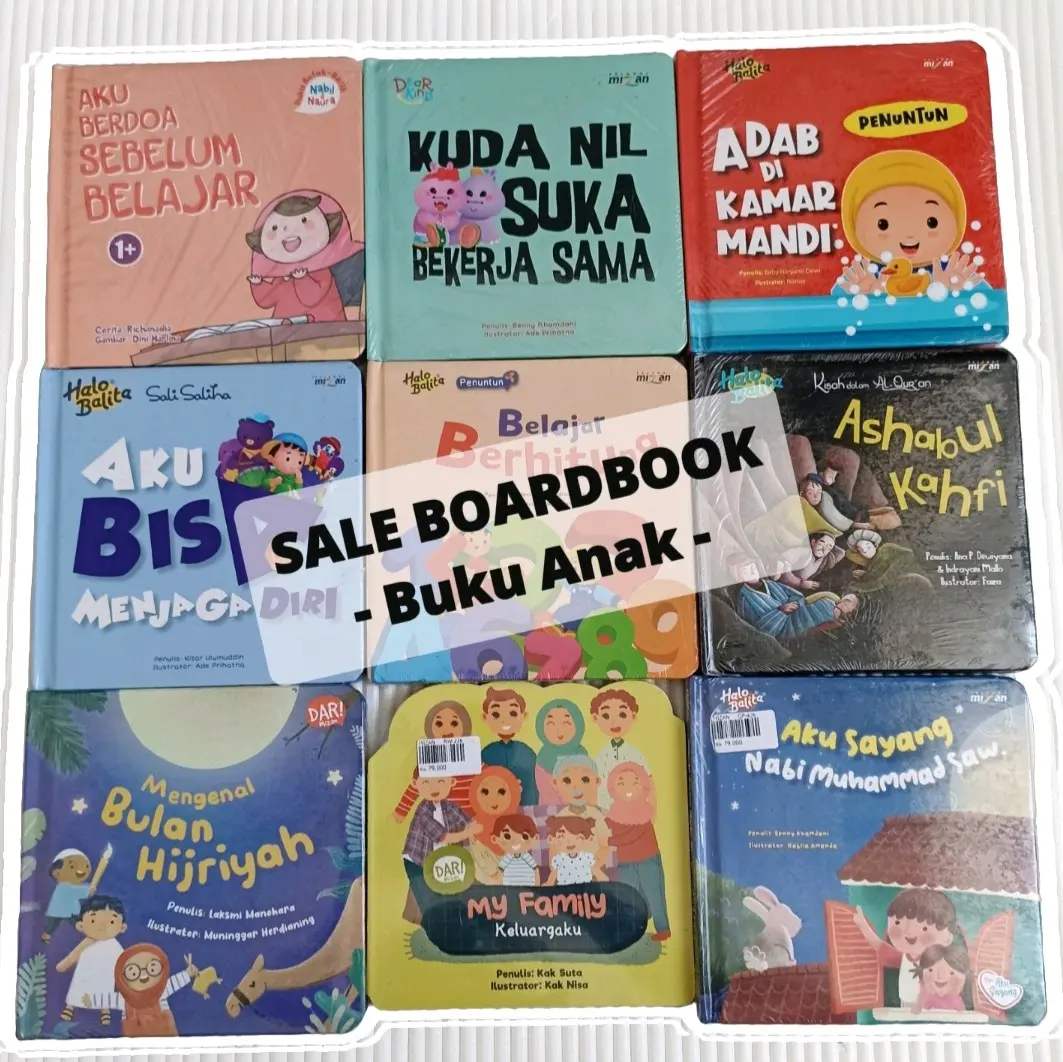 SALE BOARDBOOK UNTUK ANAK