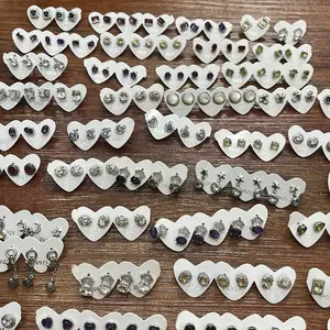 Anting tusuk Silver 925 Crystal Earring - claim saat live