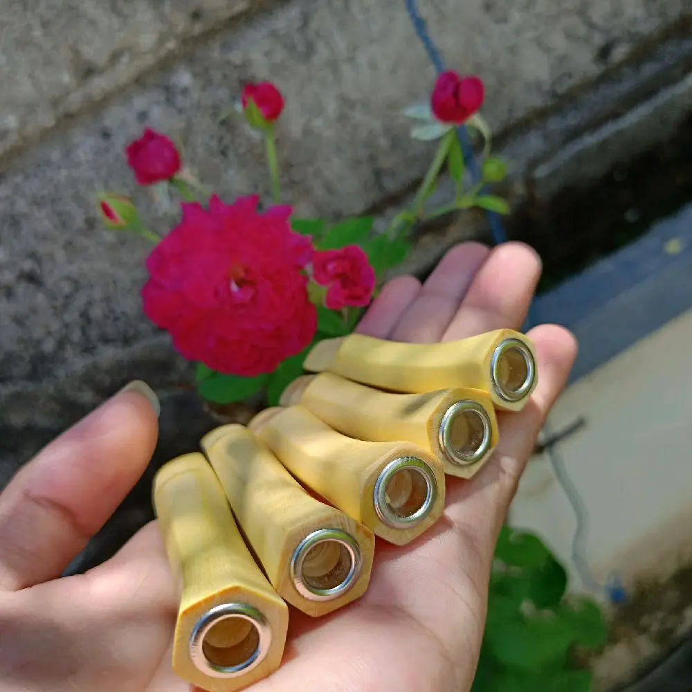 Peluit Mainan Dari Kayu Bertuah Galih Kemuning Model Segi 6 Panjang 7-8 cm Berkualitas Tinggi Original Asli
