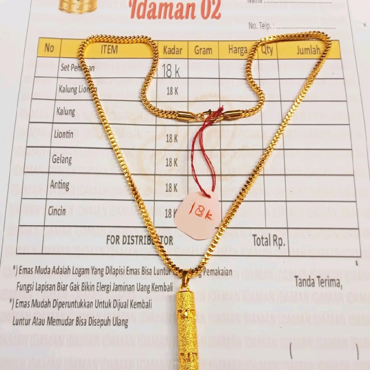 kalung model milano wanita dewasa bagus di pakai sehari hari