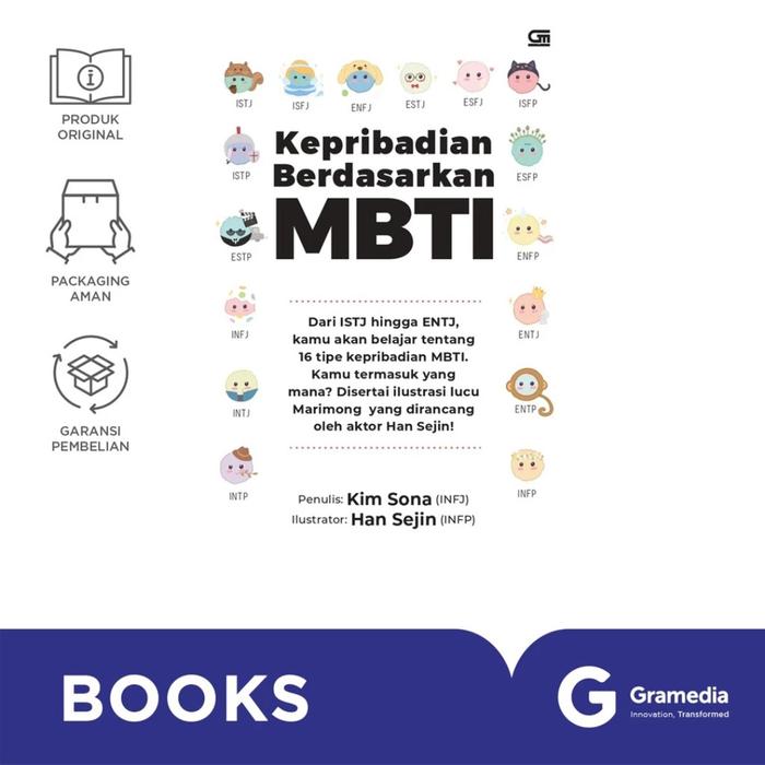 Gambar Buku Kepribadian Berdasarkan MBTI dari Gramedia Kota Malang Tokopedia