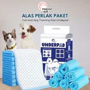 PAKET HEMAT ALAS PERLAK PEE AND POO Anjing Kucing Isi 10 PCS - Alas Pipis Anjing Kucing Sekali Pakai - Dog Cats Training Pad Underpad - Paket Murah Alas Perlak Hewan Peliharaan/Anabul Isi 10 Pcs