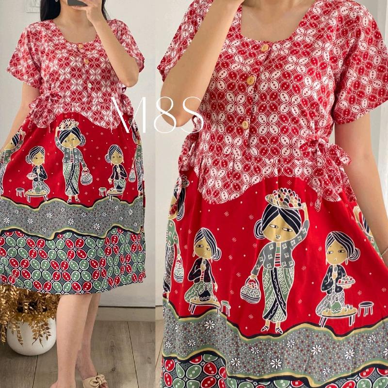 FIT TO MAX LD 115 GROSIR DASTER SOMILA.ID TERBARU BUSUI CHIBI PT SERUT HOME DRESS BATIK 2