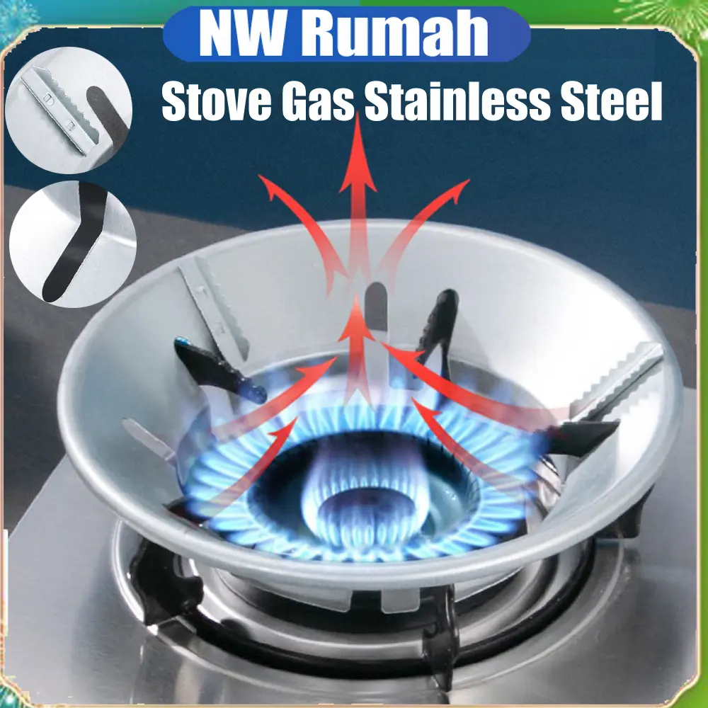Elba Gas Stove Windproof Iron Gas Stove Stainless Steel Energy Saving Gas Stove Durable Kompor Gas Portable Gas Stove Windproof Gas Stove Rinnai Gas Stove Cover