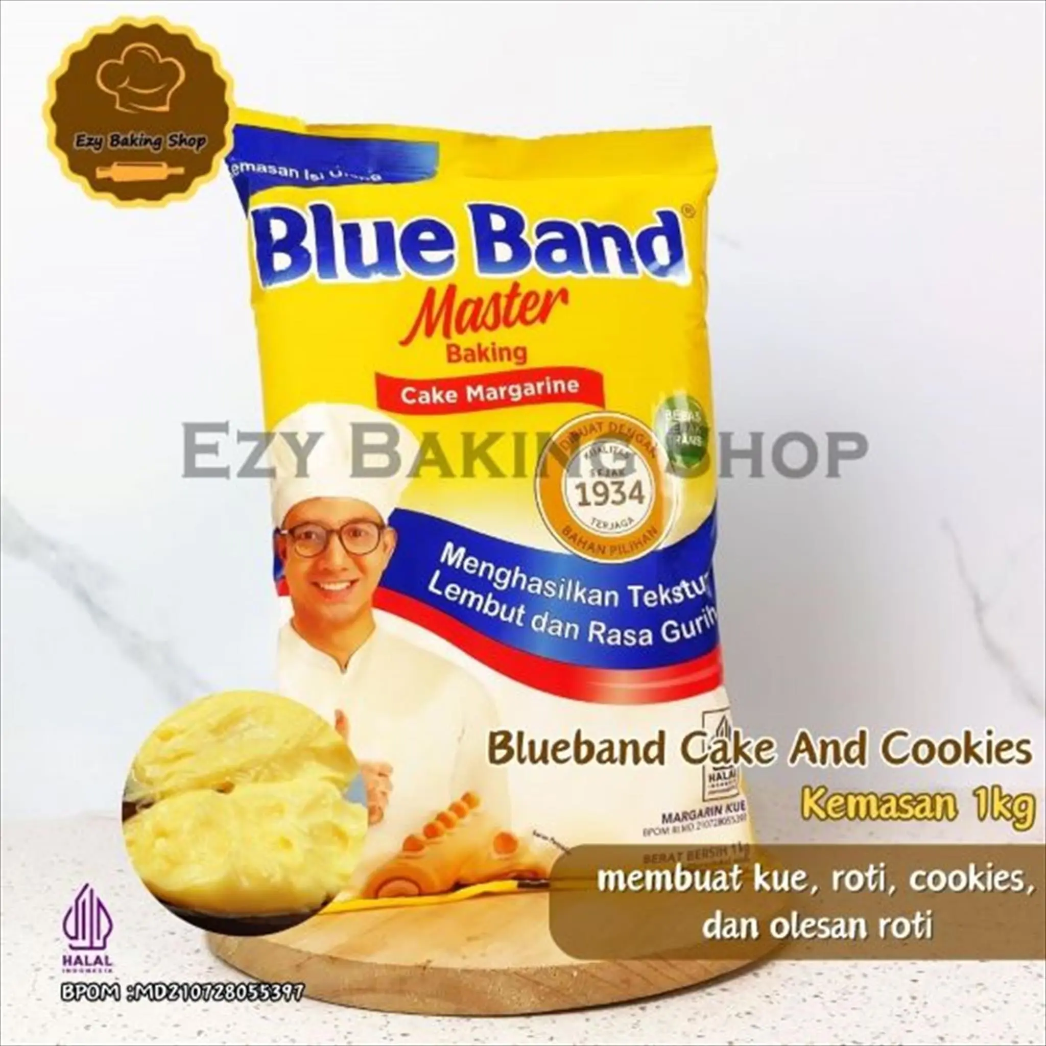 Blueband Master Baking Margarine 1kg [Kemasan PILLOW BAG]
