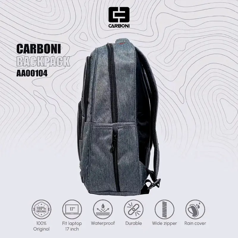 TAS RANSEL LAPTOP CARBONI AA00104 Backpack 2