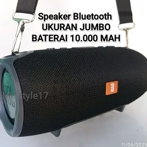 Speaker Bluetooth JUMBO J Extrem mega bass 10.000MAH ( Bass Mantul ) SUPORT MEMORI FLASHDISK RADIO