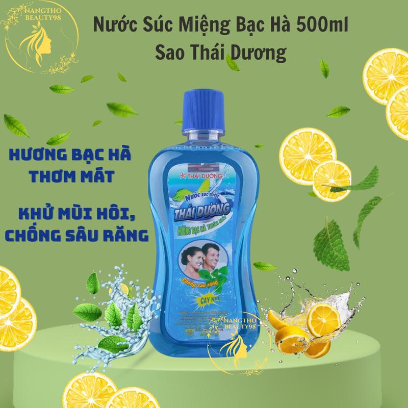  Nước Súc Miệng Bạc Hà Thái Dương chai 500ml 