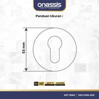 Gambar Onassis Key Ring 200 Plat Penutup Lubang Kunci Pintu Stainless Steel SUS 304 - Stainless Steel dari ONASSIS BELLUCCI OFFICIAL Kota Tangerang 3 Tokopedia