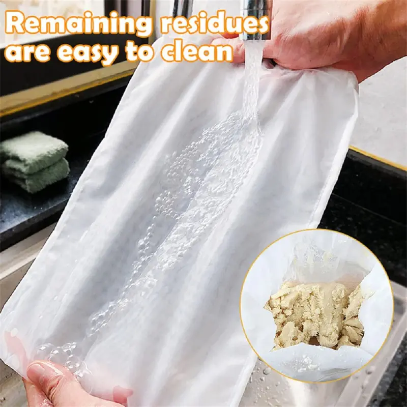 Túi Lọc Nylon Nhà Bếp, CS, 1 Chiếc, Có 100 / 200 / 300 Lưới, Túi Lọc Dây Rút, Thích Hợp Cho Túi Lọc Sữa Đậu Nành, Túi Lưới Lọc Thực Phẩm, Dụng Cụ Lọc Nhà Bếp 7