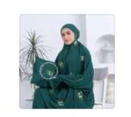 Product Review of Hafidzmukena - Mukena Terusan Dewasa Bordir Aurel Rayon Premium Muslim Katun Mukenah Wanita Cantik Hitam Putih Panjang Renda Mewah musim semi rayon ashgrey Umroh muken  abordir from q**1 0