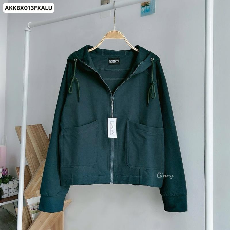 Áo Khoác Kaki Atelier BX013 Cotton Co Giãn Thoáng Mát Gam Màu Trung Tính Dễ Phối Thích Hợp Diện Chống Nắng Đi Làm Đi Chơi Đi Học Top Jacket Nữ Women 3