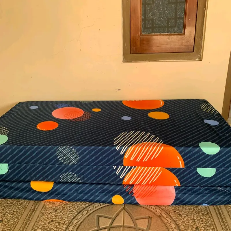 Kasur Lipat 3 80cm x 180cm Tebal 5cm Kasur Tidur Kain Polymicro Adem Tidak Panas Busa Anti Kempes 1