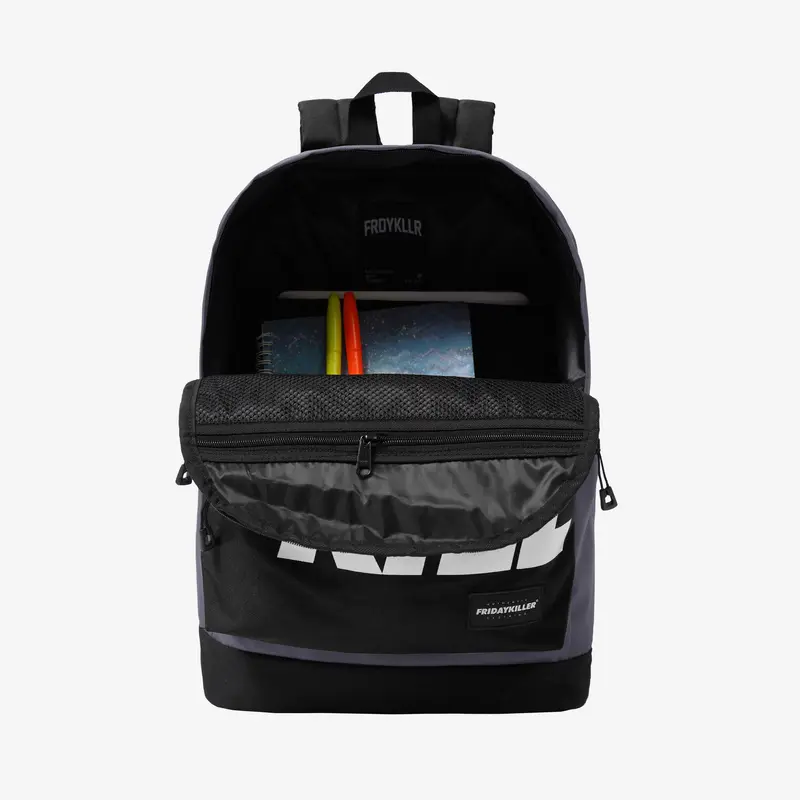 TAS PUNGGUNG ABU - ABU HITAM UNISEX FRIDAY KILLER | ONADO #2 BACKPACK DARK GREY 4