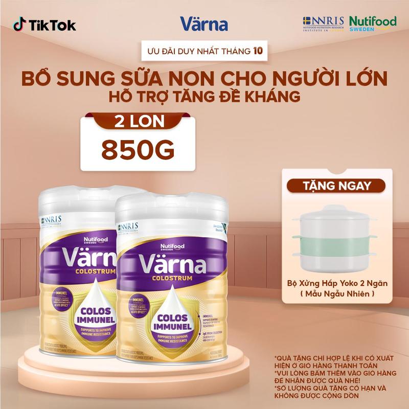 [Live] Combo 2 lon Sữa Bột Varna Colostrum lon 850g - Bổ Sung Sữa Non Hỗ Trợ Tăng Đề Kháng Nhanh