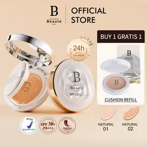 [Gratis Refill] Premiere Beaute Sunscreen Cushion SPF 30 PA+++ Waterproof Foundation Kosmetik