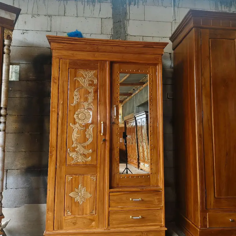 lemari kayu jati 2pintu minimalis Furniture 6