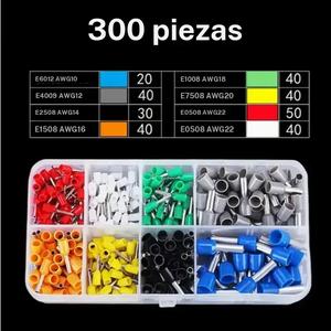Kit de herramientas para engarce de cables, 300pcs-1900pcs terminales de engarce de cables y juego de alicates de engarce, conectores de cables aislados con alicates de engarce, accesorios para el hogar