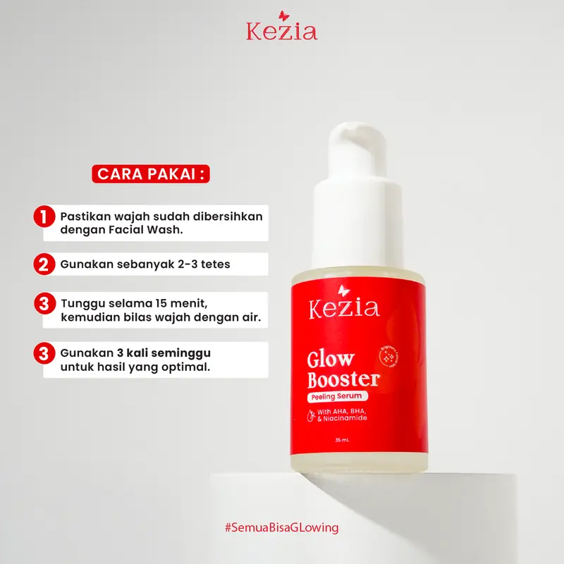 KEZIA By ASHANTY - Glow Booster Peeling Serum (FREE 1 TONER 100ML) 3
