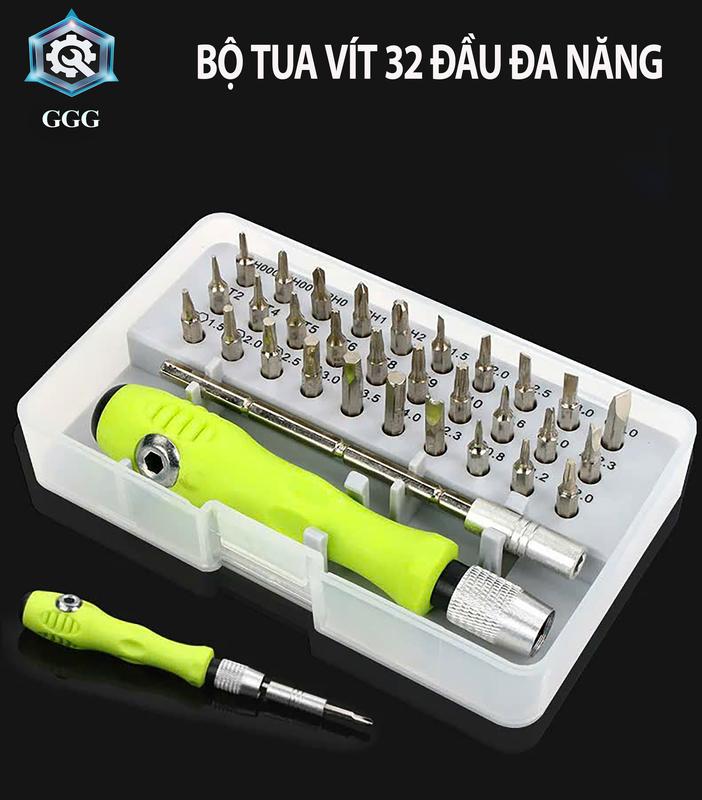 Bộ tua vít 32 đầu đa năng, sửa chữa đồ dùng cá nhân, máy tính, laptop, điện…