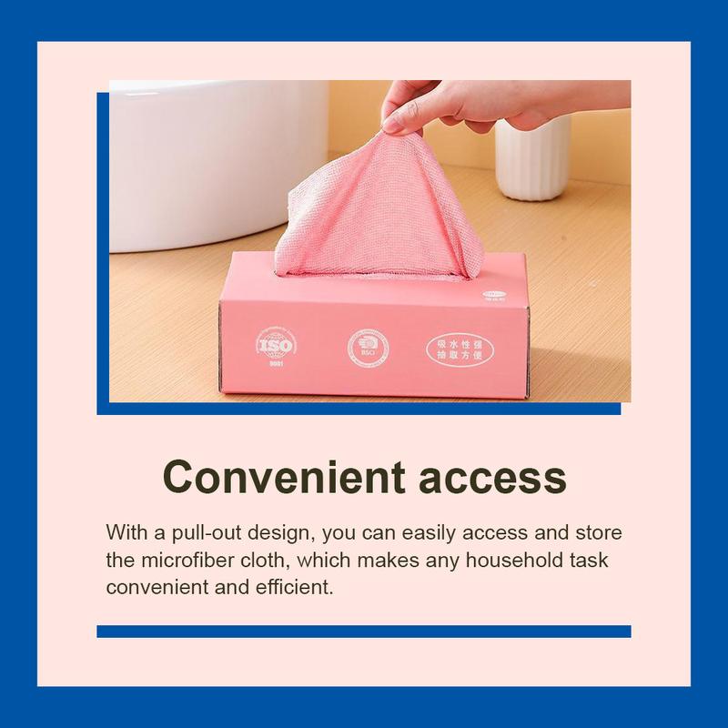[20PCS] Innohut Reusable Microfiber Cleaning Cloth Absorbent Disposable Dish Cloth Kain Lap Dapur Kitchen Wipes Towel 6