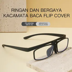 【On Salel】 2025 COD Bisa dibuka dan ditutup Kacamata bacaCocok untuk olahraga Reading Glasses Fashion Korea Anti Radiasi Blueray Frame Wanita Anti radiasi biru anti Radia Reading Glasses